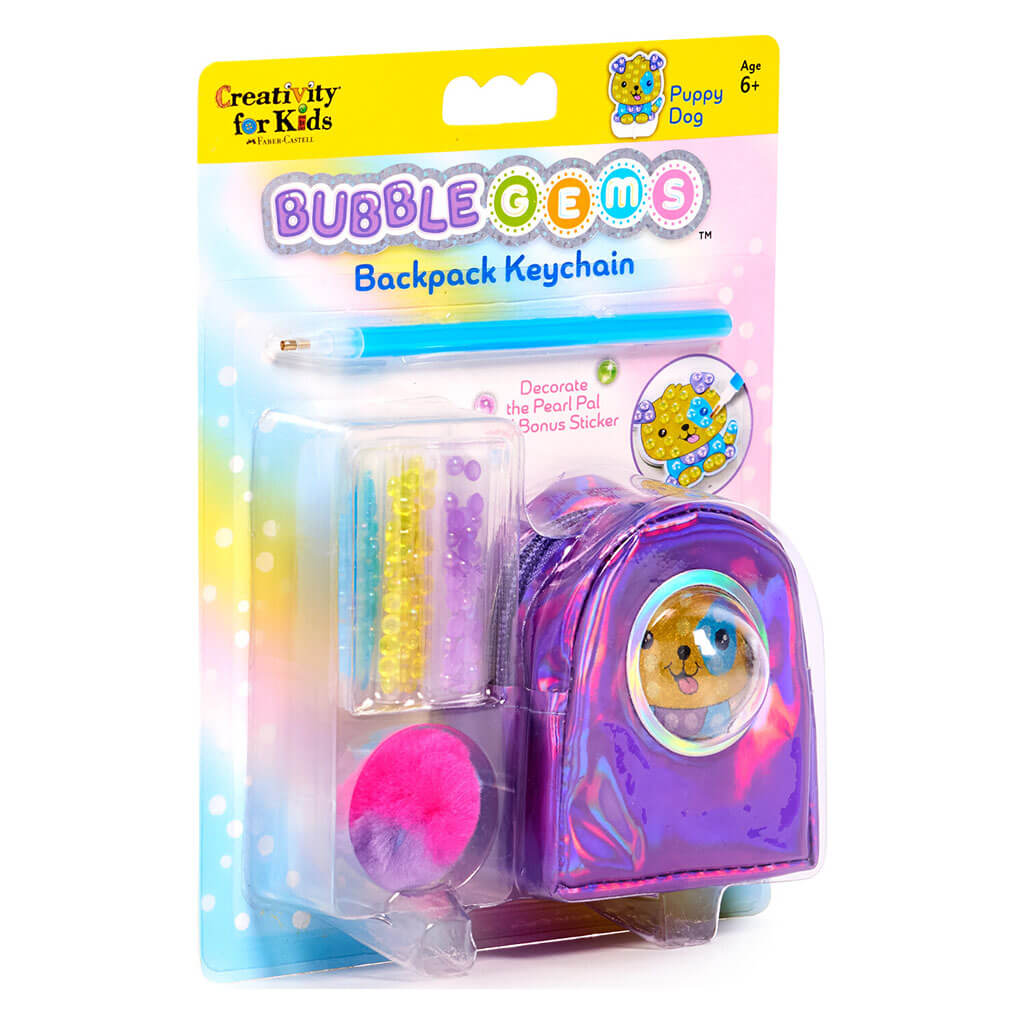 Bubble Gem Key Chain Puppy Dog