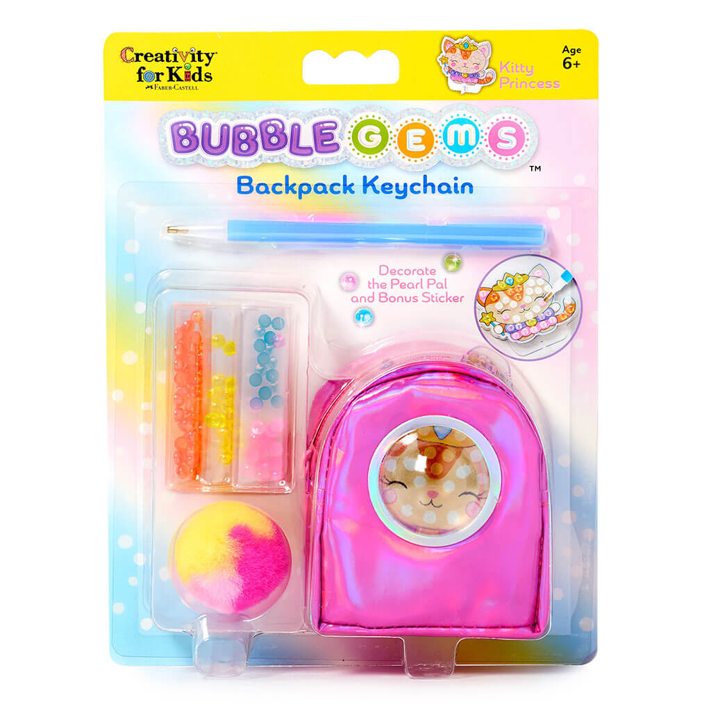 Bubble Gem Key Chain Kitty Princess