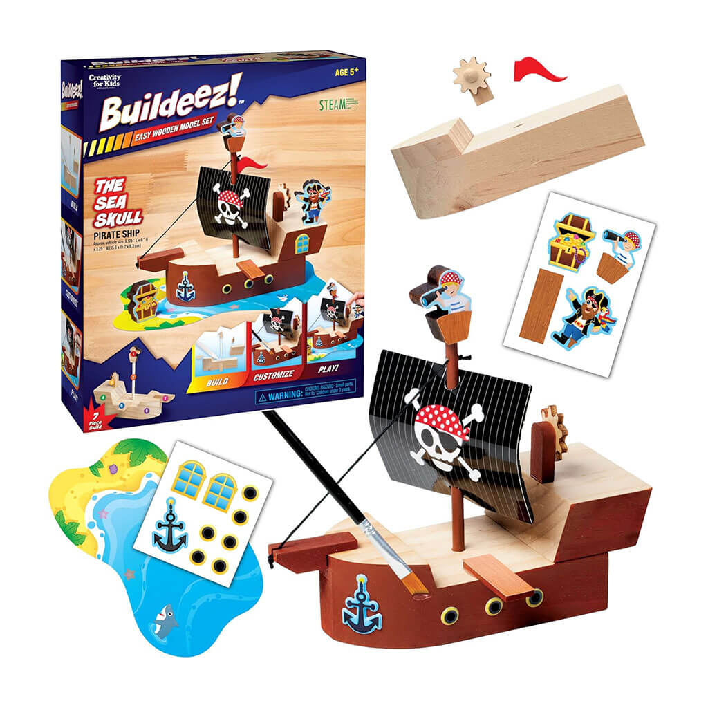 Buildeez Adventure Vehicles Pirate Ship