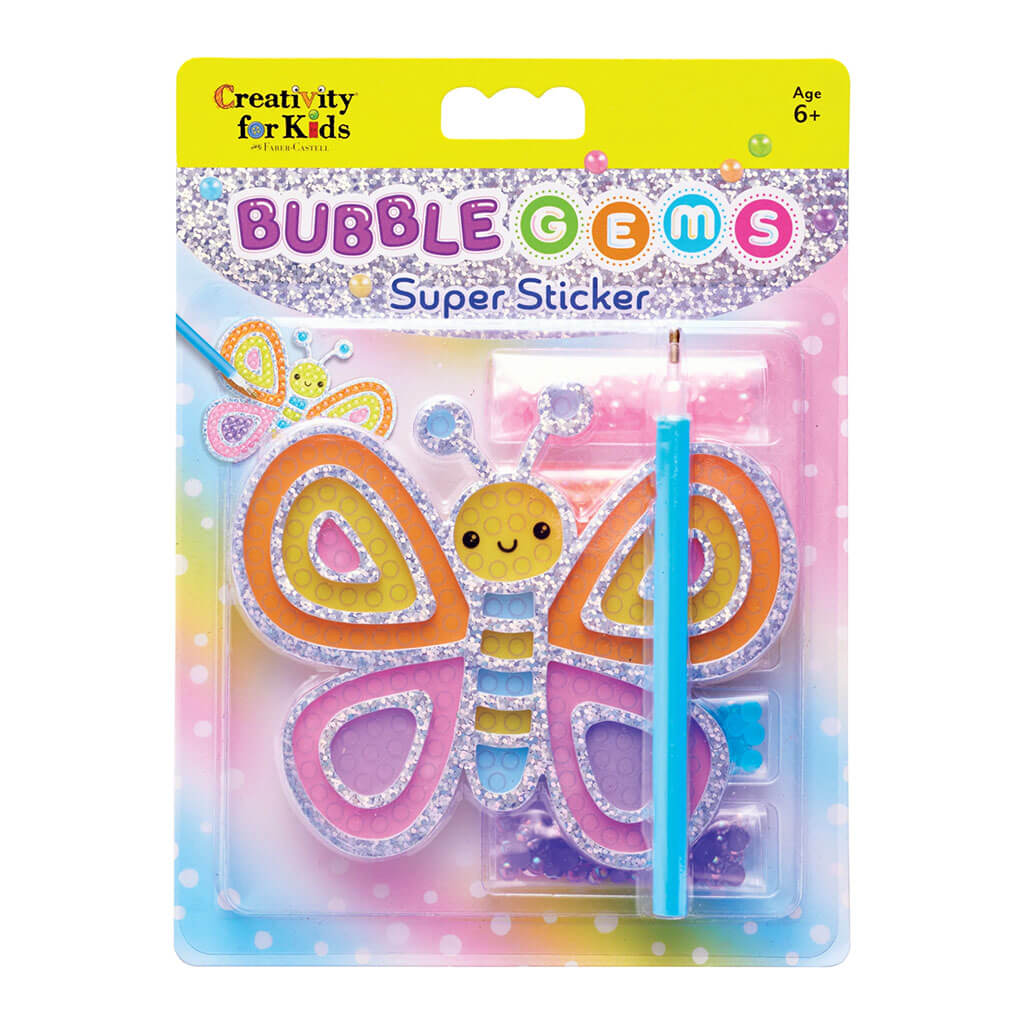 Bubble Gems Super Sticker Butterfly