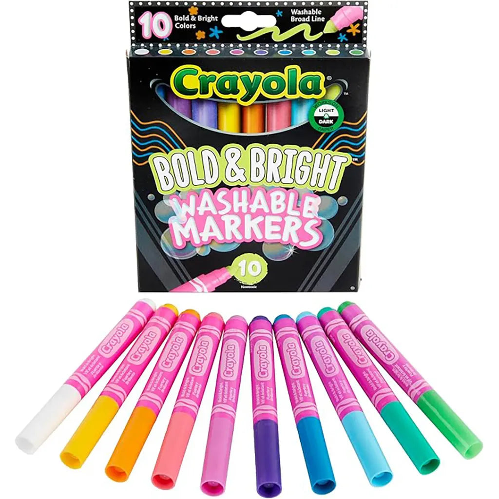 Bold &amp; Bright Washable Markers, 10ct