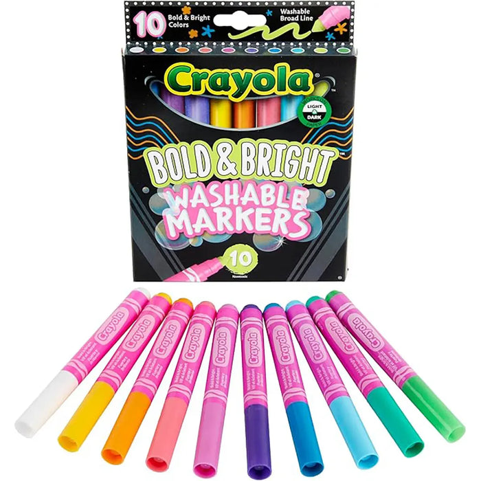 Bold & Bright Washable Markers, 10ct