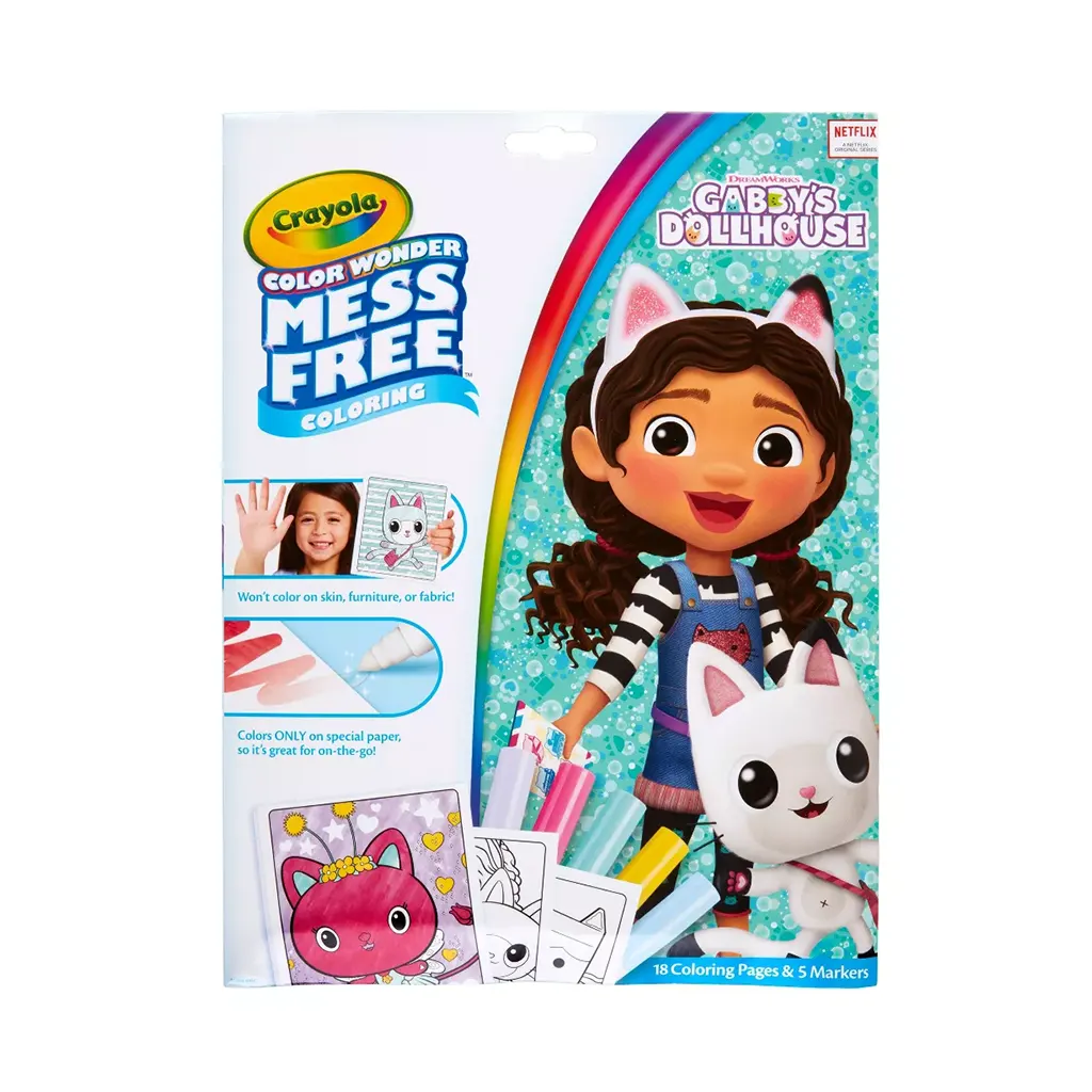 Color Wonder Coloring Pad &amp; Markers, Gabby's Dollhouse