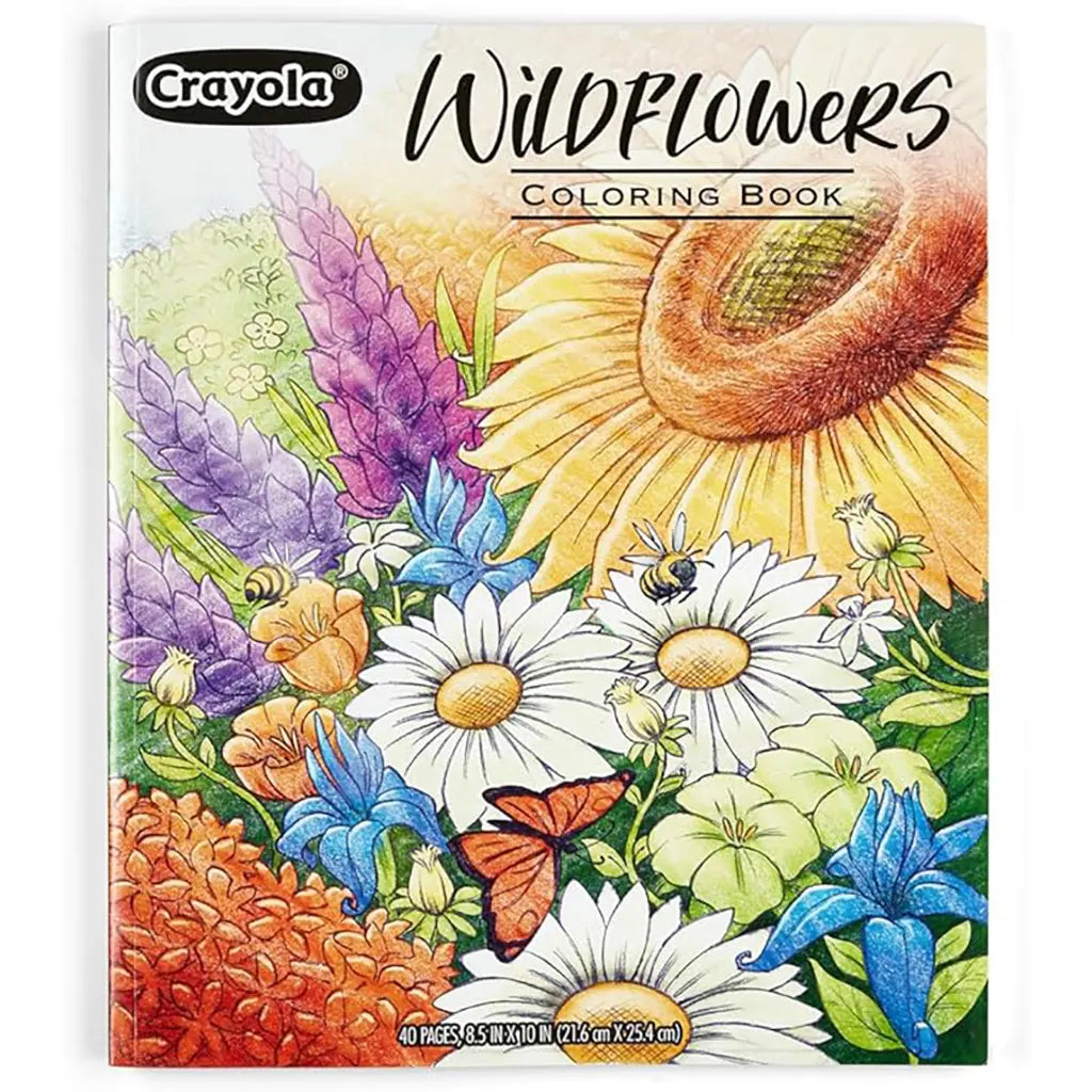Coloring Book, Wildflowers 40 Page