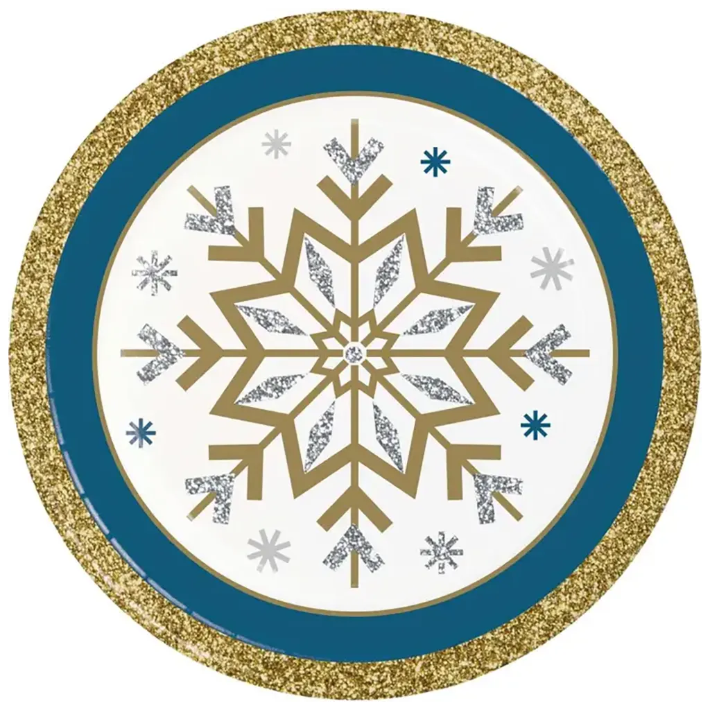 Whimsical Winter Luncheon Plate 7in, 8ct