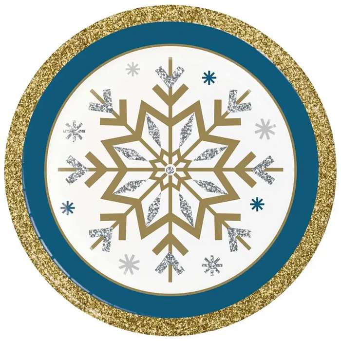 Whimsical Winter Luncheon Plate 7in, 8ct