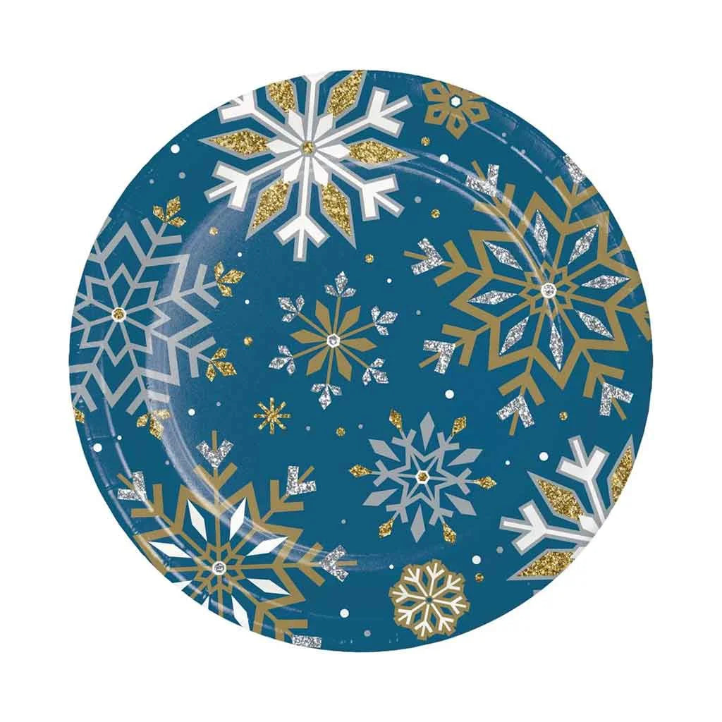 Whimsical Winter Dinner Plate 9in, 8ct