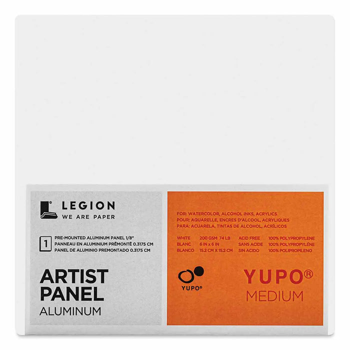 Yupo Medium Aluminum-Backed Artist Panels, 6x6IN 74#
