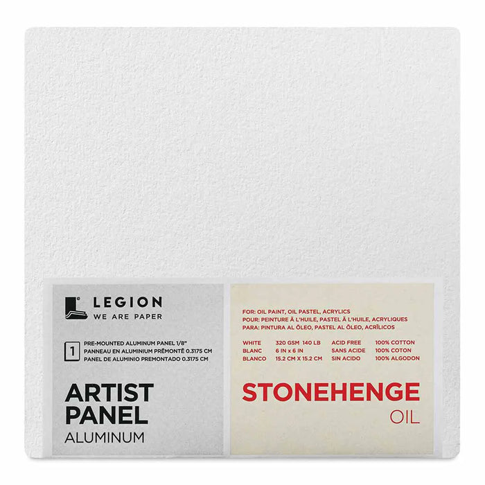 Stonehenge Oil Aluminum-Backed Artist Panels, 6x6IN 320g