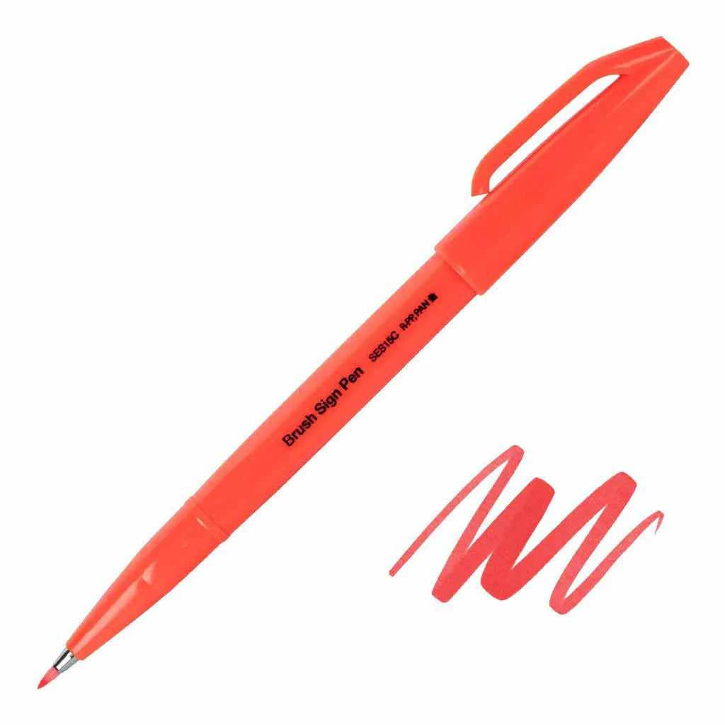 Sign Pen Brush Tip Fluorescent