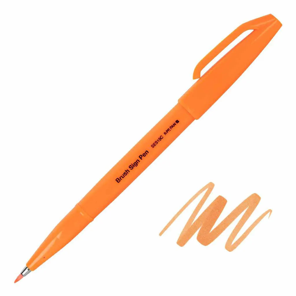 Sign Pen Brush Tip Fluorescent