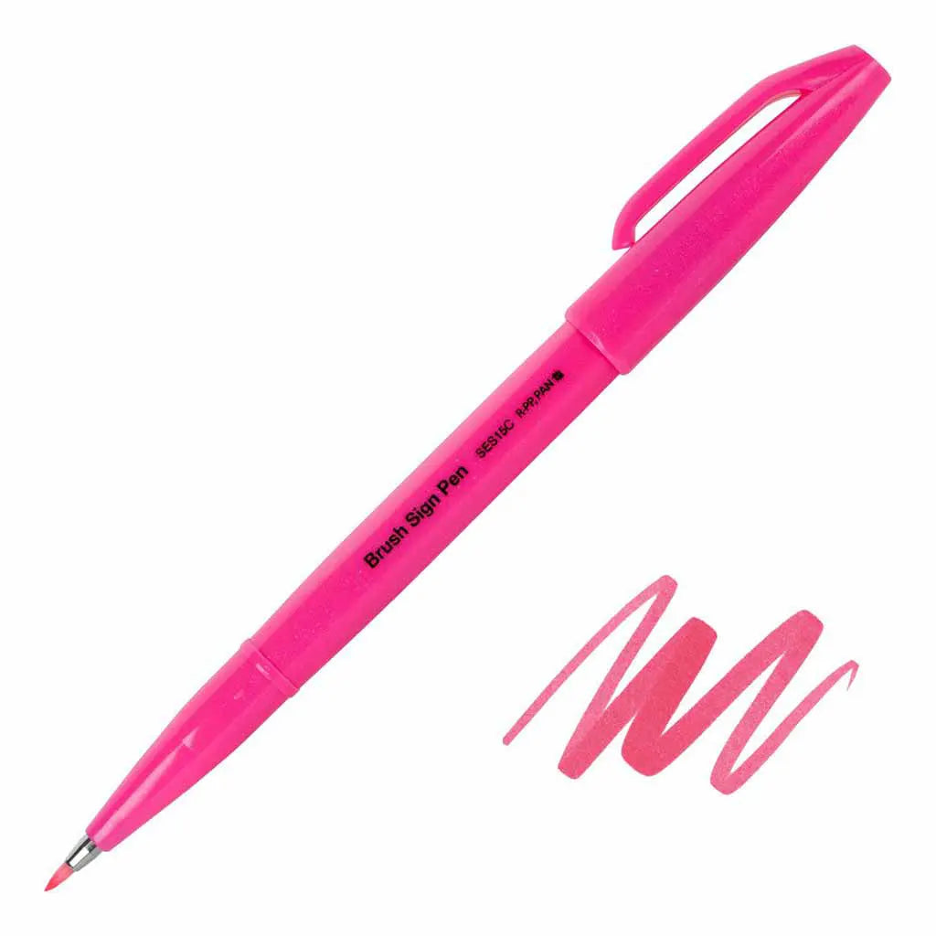 Sign Pen Brush Tip Fluorescent