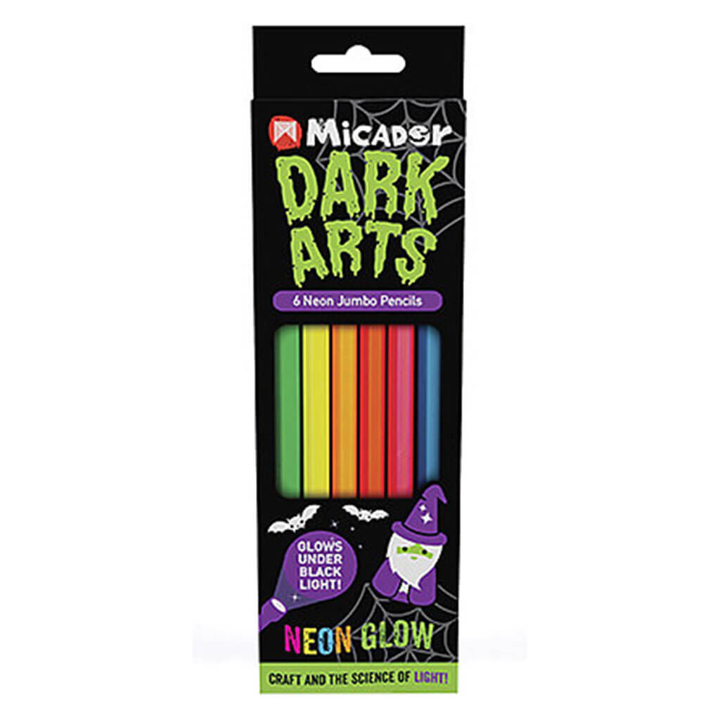 Dark Arts Neon Pencil Jumbo 6Pk