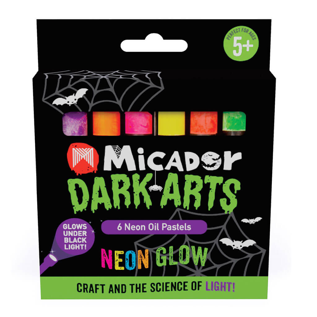 Dark Arts Neon Oil Pastels 6Pk