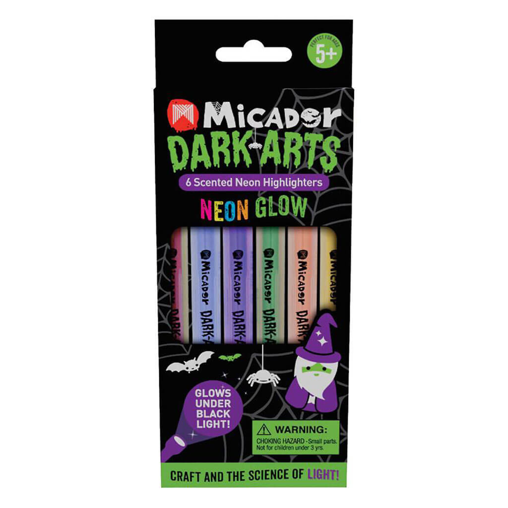 Dark Arts Neon Scented Highlighter, 6Pk