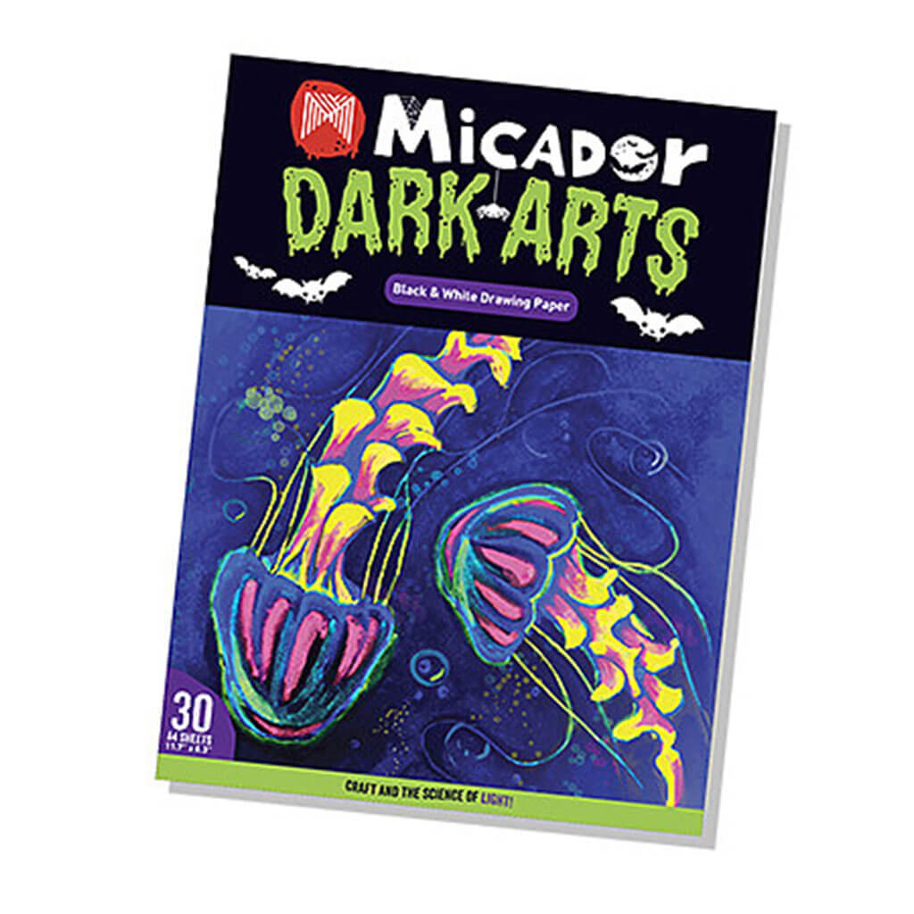 Dark Arts Drawing Pad A4 Black/White