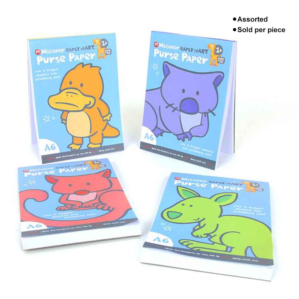 Early Start Purse Scribble Pad 12pc Pop