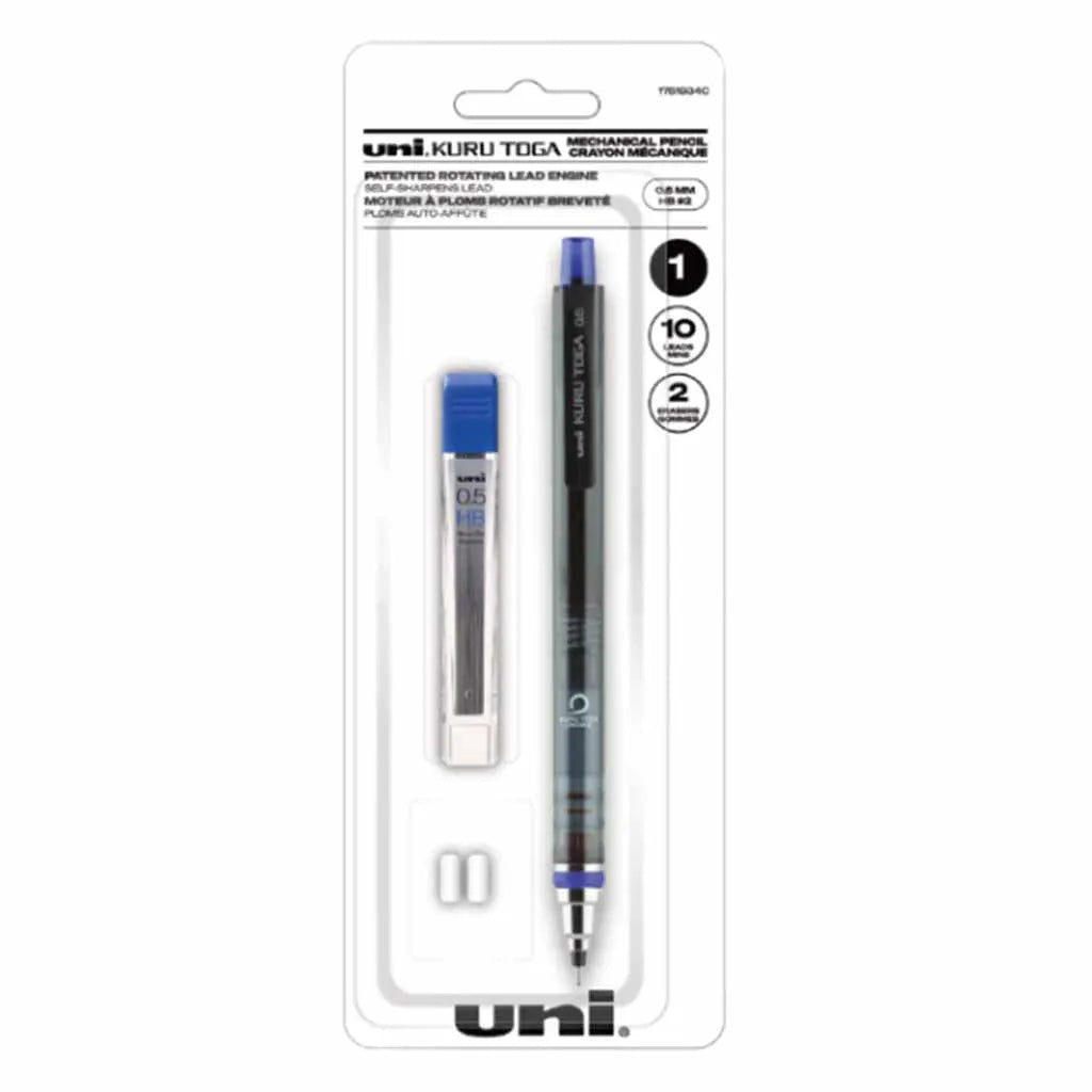 KURU TOGA Mechanical Pencil Sets, .5mm Mechanical Pencil, Refills &amp; Erasers