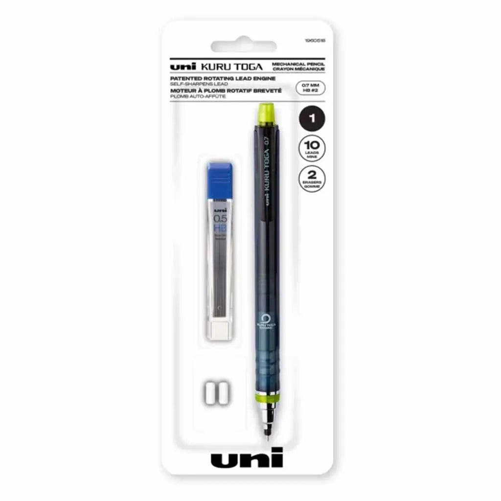 KURU TOGA Mechanical Pencil Sets, .7mm Mechanical Pencil, Refills &amp; Erasers