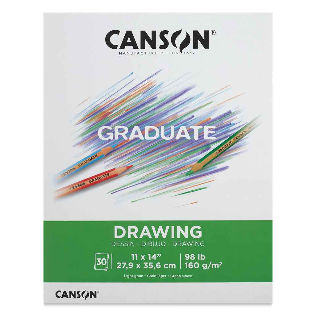 Canson Graduate Drawing Paper Pad, 11in x 14in, 30 Sheets
