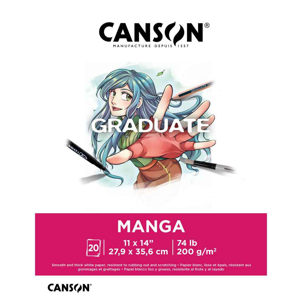 Canson Graduate Manga Pad 11 x 14 20Sheets