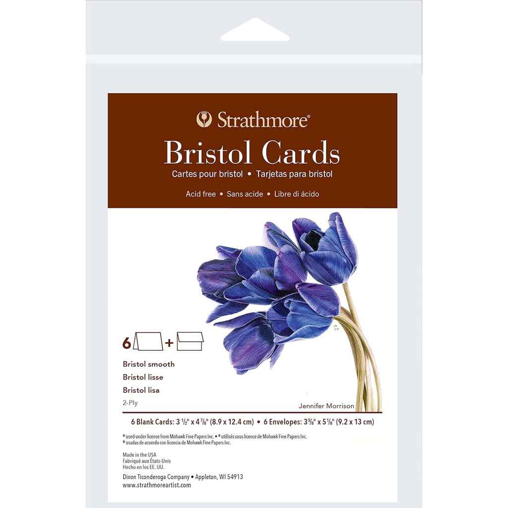 400 Series Bristol Cards Announcement Size 3.5in x 4-7/8in