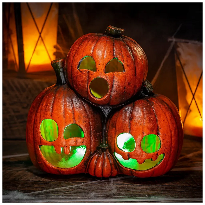 Pumpkin with Light and Sound, 11.5in x 10.3/4in