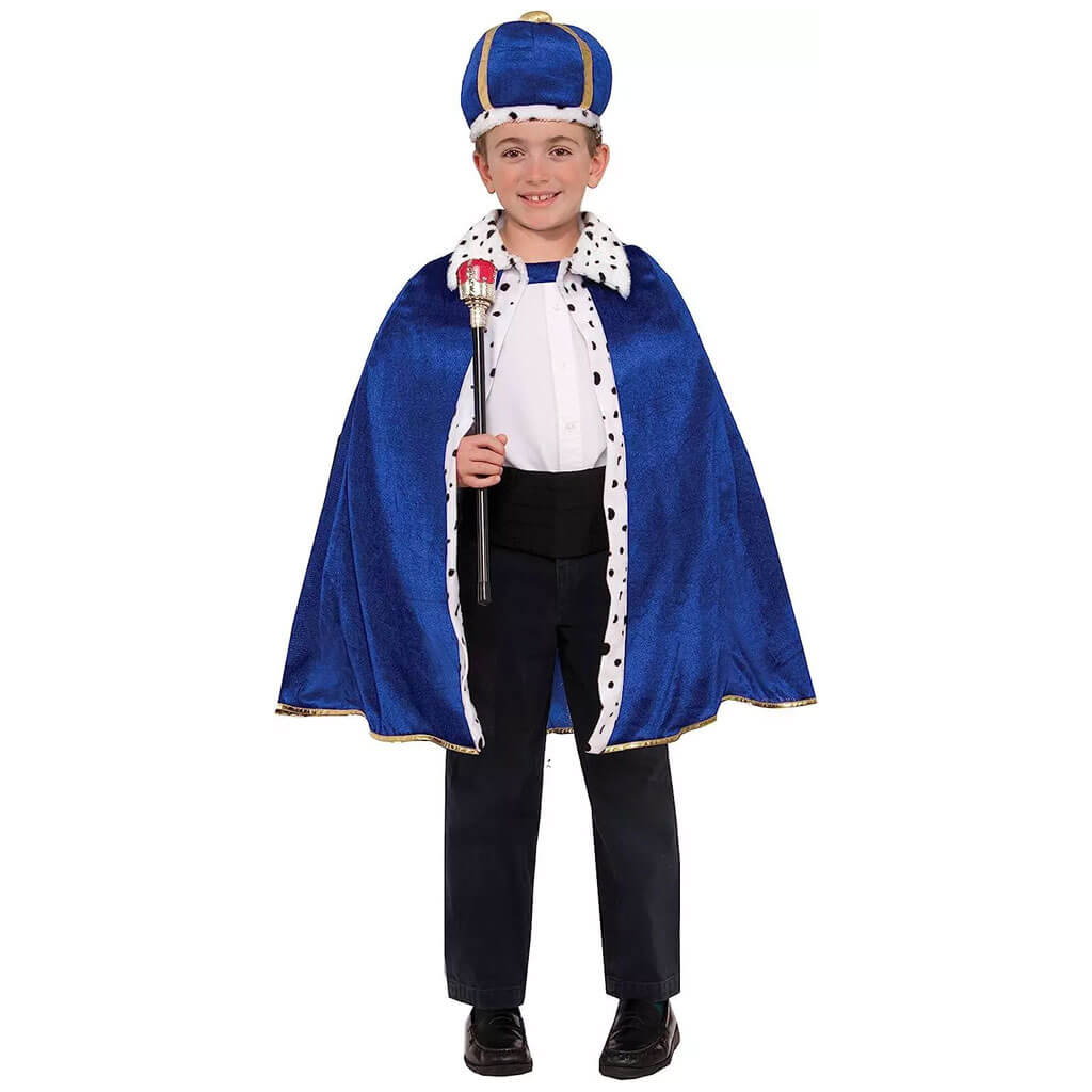 King Robe &amp; Crown Blue Toddler Set, 2T to 4T