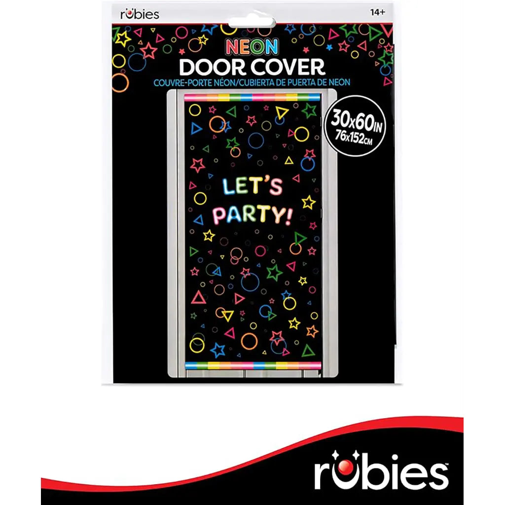 Neon Lets Party Door Cover 30in x 60in