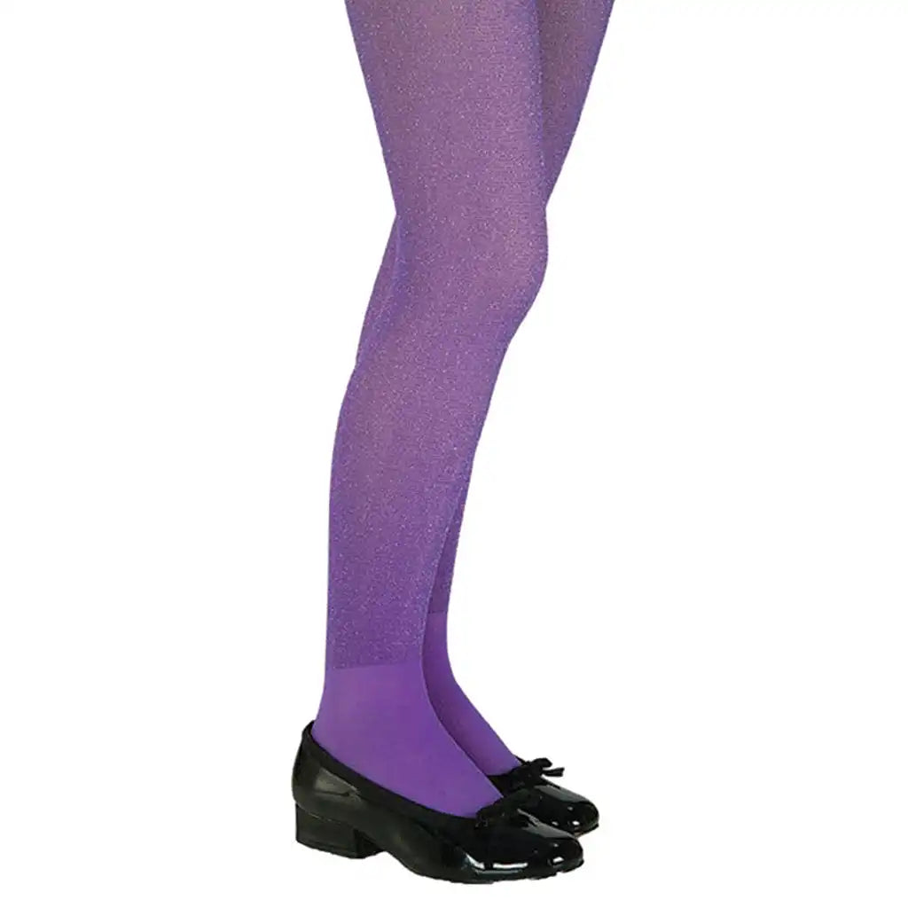 Glitter Tights, Purple