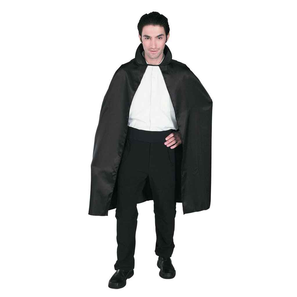 Black Satin Cape, 45in