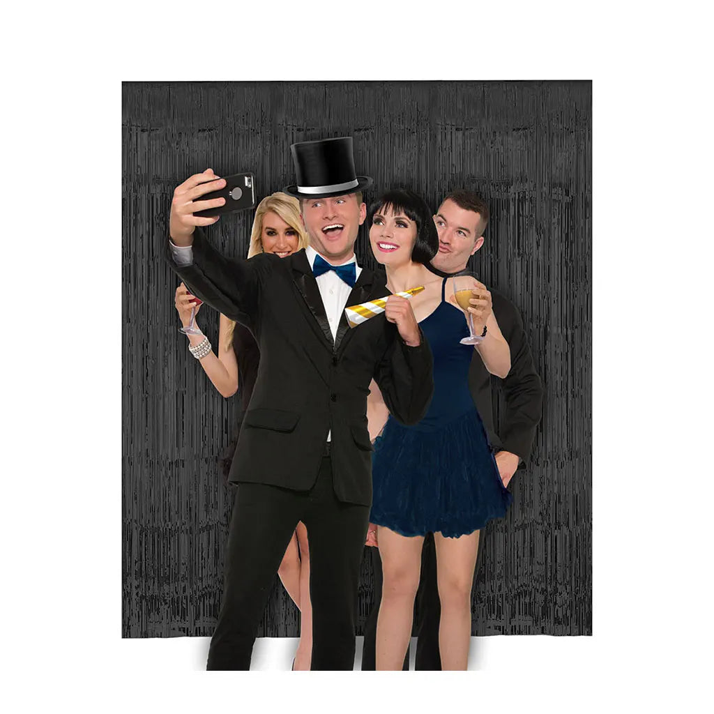 Black Foil Backdrop, 8ft x 6ft