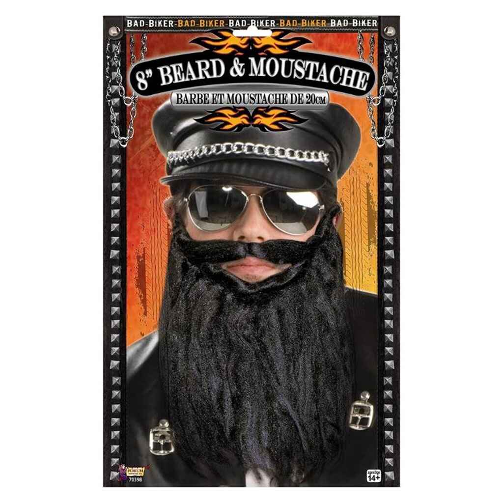 Bad Biker Beard and Moustache