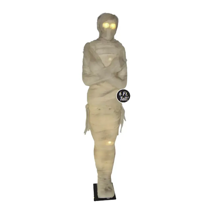 Wrapped Light Up Eyes Mummy, 6ft