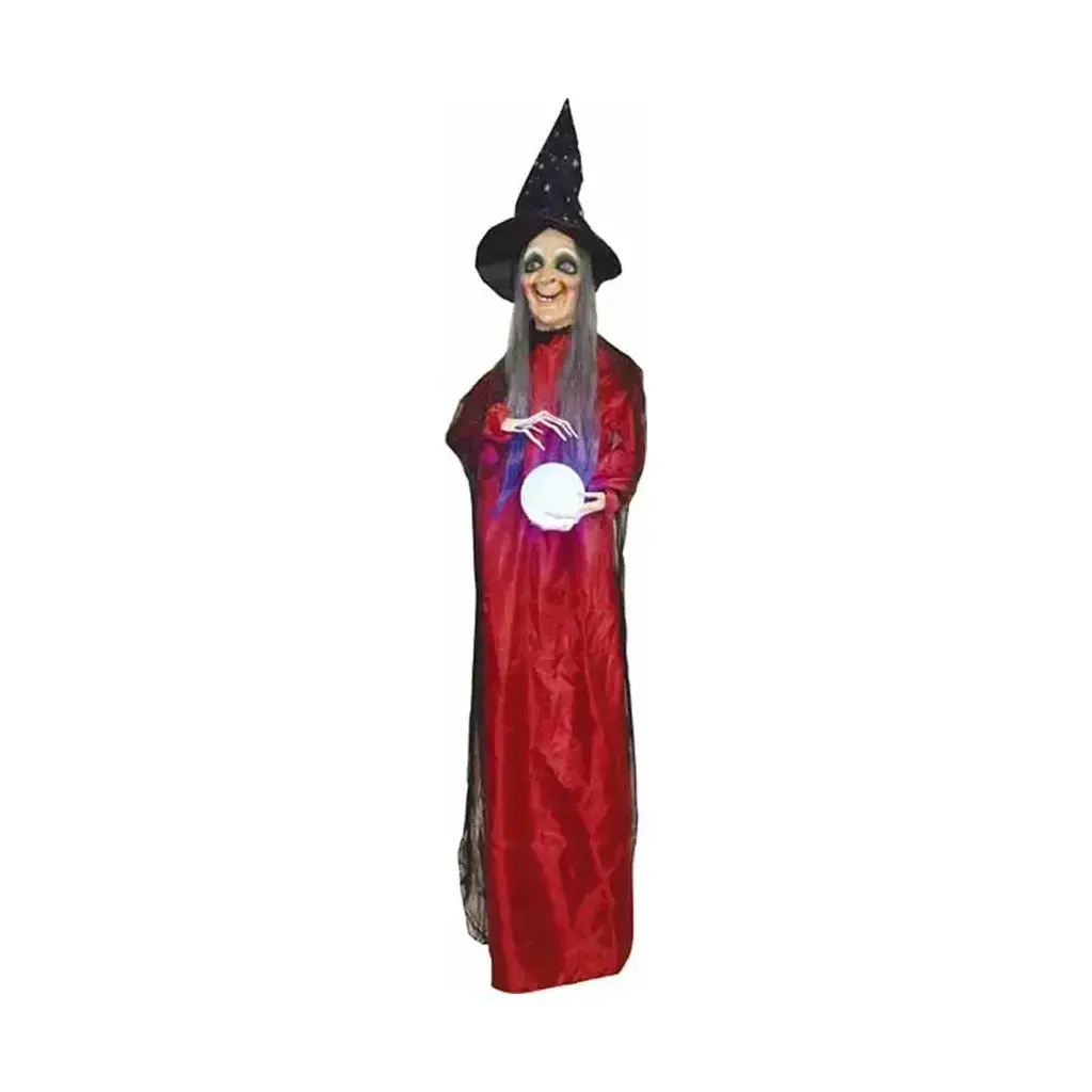 Hanging WItch with Crystal Ball, 72in