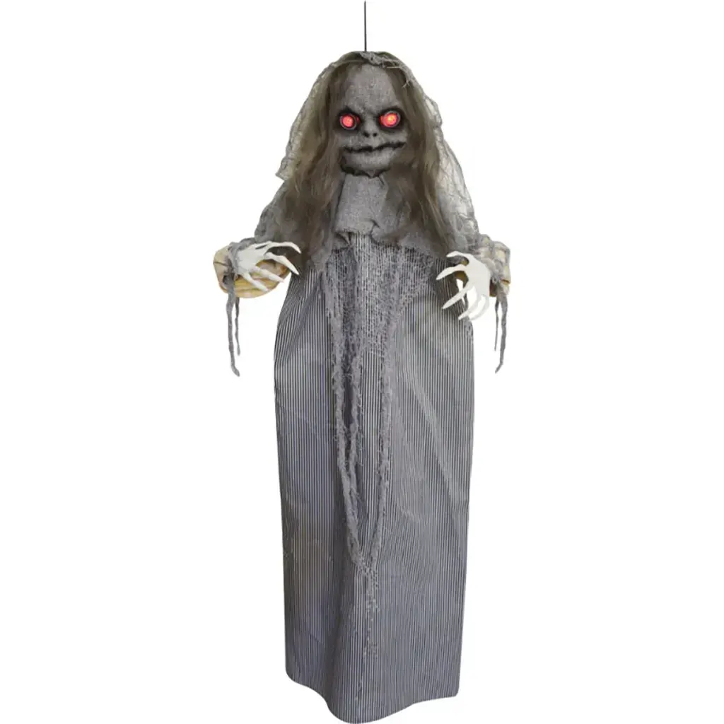 Hanging Light Up Creepy Girl, 35.4in