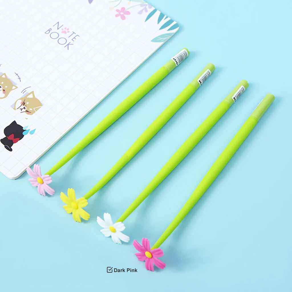 Cosmos Flower Wiggle Gel Pen