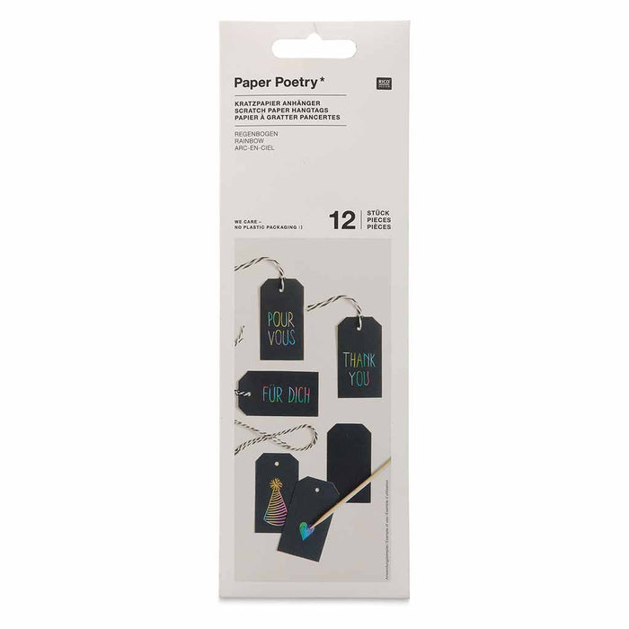 Scratch Paper Hangtags Set/12