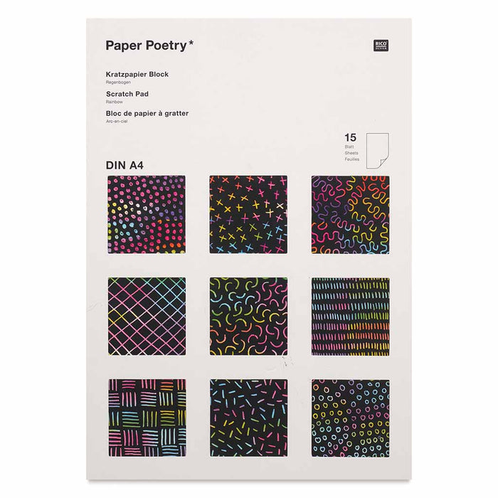 Scratch Paper Pad A4 Rainbow
