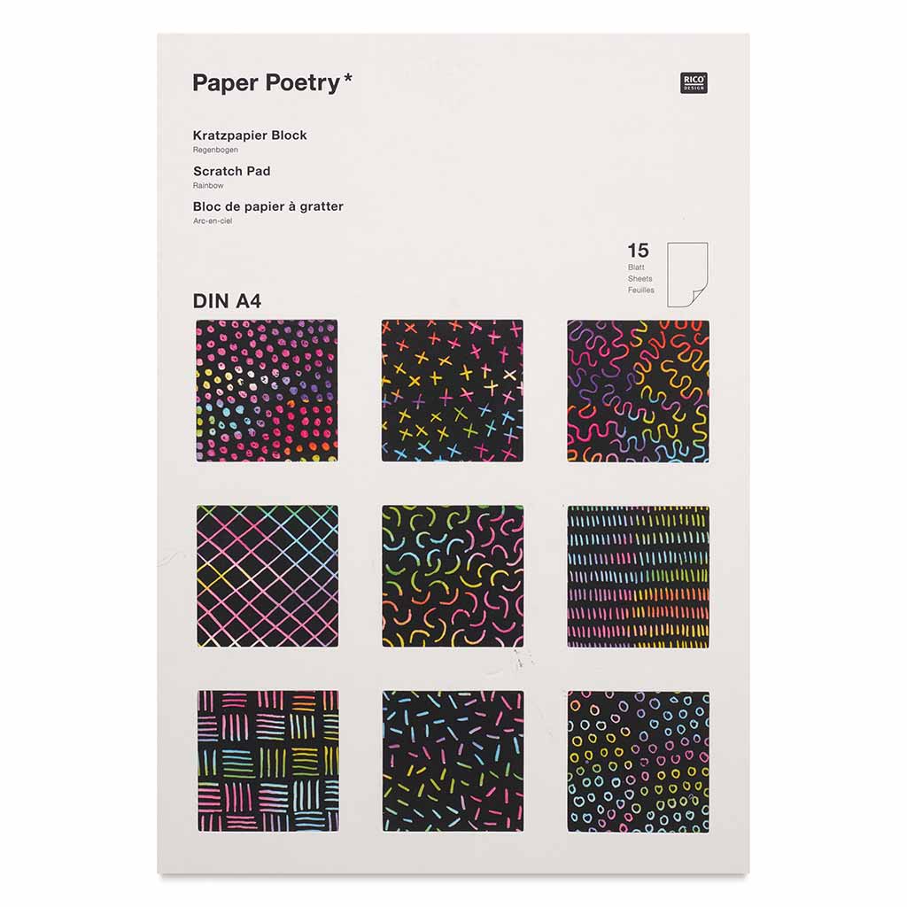Scratch Paper Pad A4 Rainbow