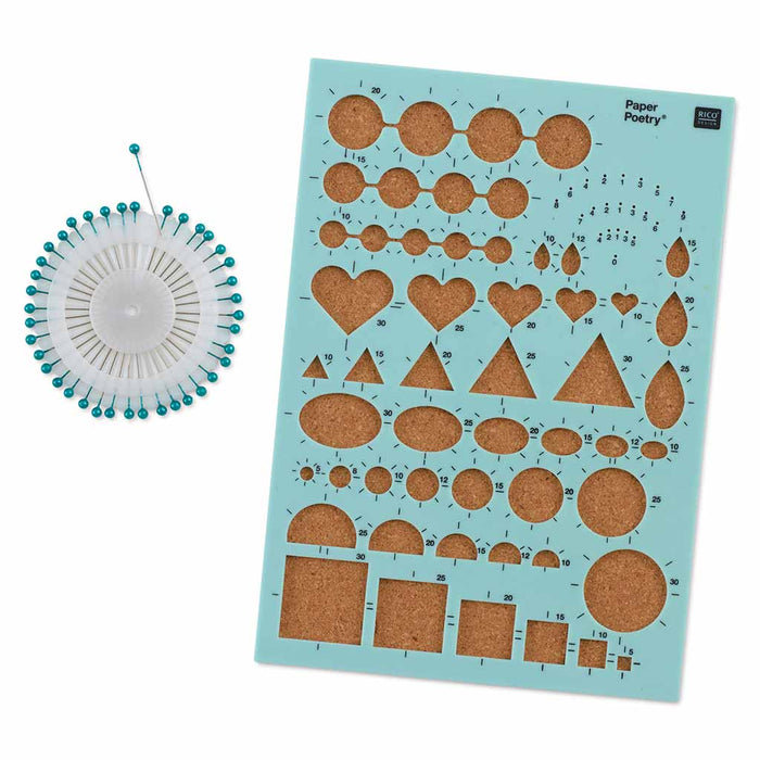 Quilling Stencil with Cork Plate