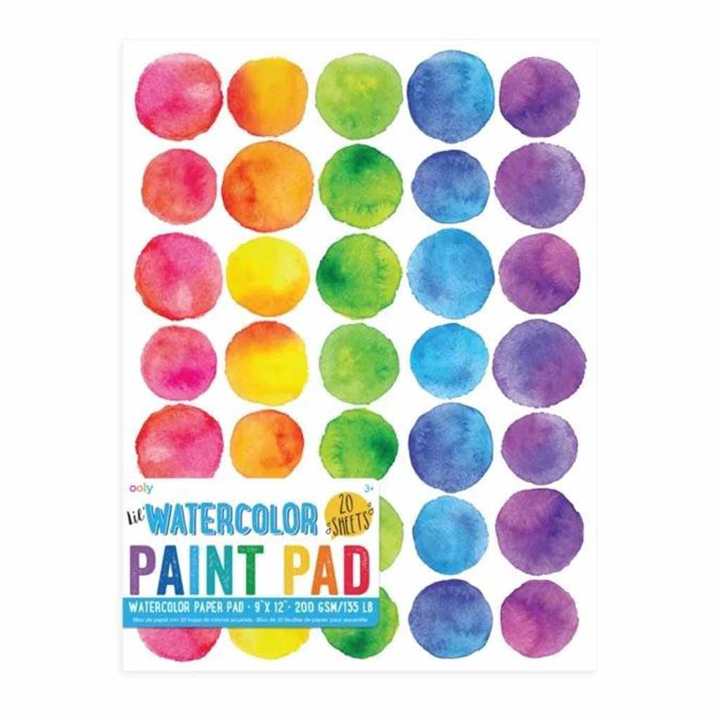 Lil Watercolor Paint Pad 9in x 12in, 20 Sheets