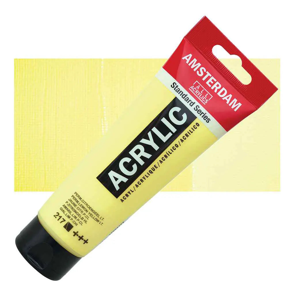 Amsterdam Standard Acrylic 120ml Permanent Lemon Yellow Light