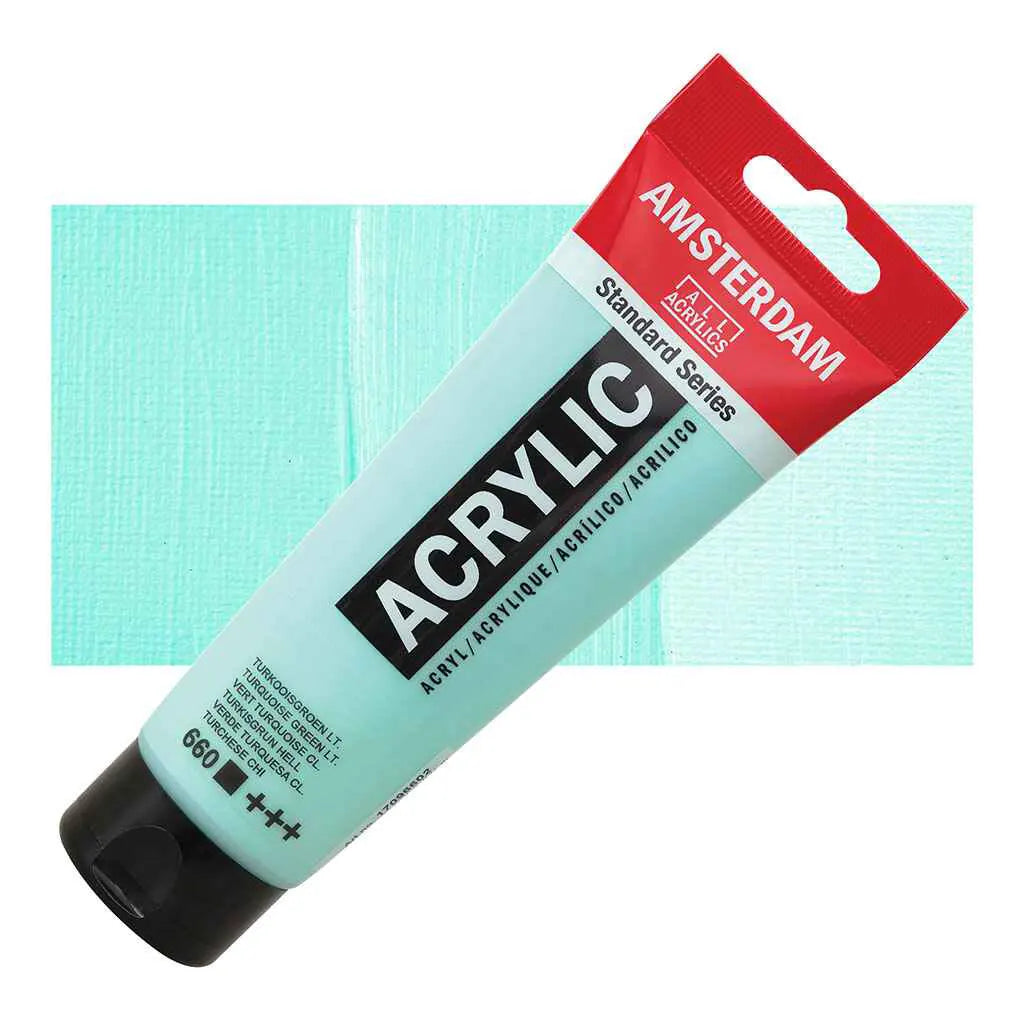 Amsterdam Standard Acrylic 120ml Turquoise Green Light