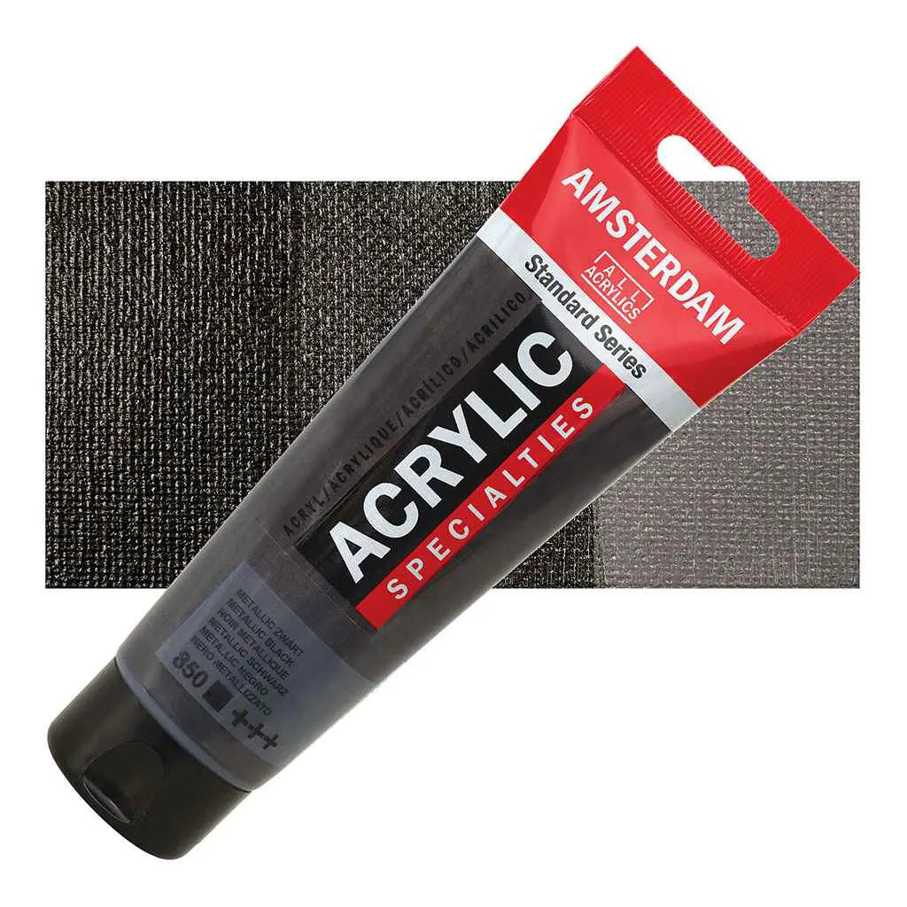 Amsterdam Standard Acrylic 120ml Metallic Black