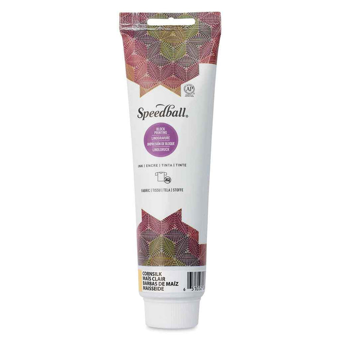 Fabric and Paper Block Printing Ink 5oz, Cornsilk