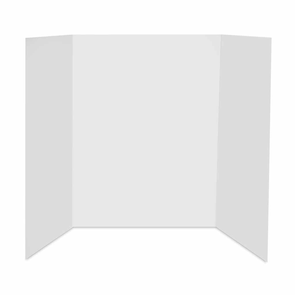 Tri-Fold Foam Display Boards 3/16in x 36in x 48in, White