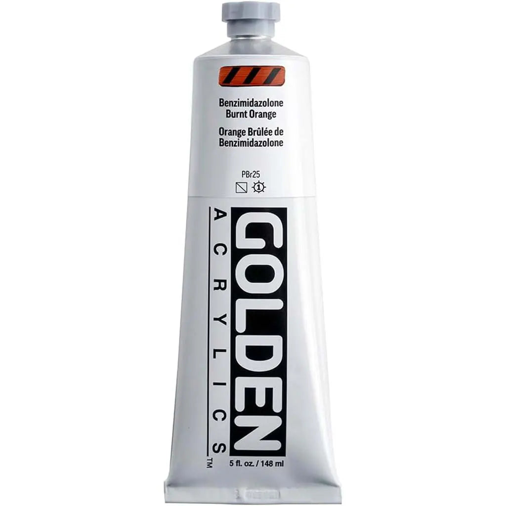 Golden Heavy Body Acrylic 5oz Benz Burnt Orange S5