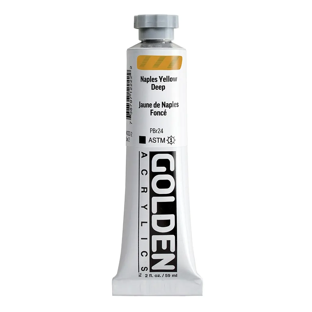 Golden Heavy Body Acrylic 2oz Naples Yellow Deep S2