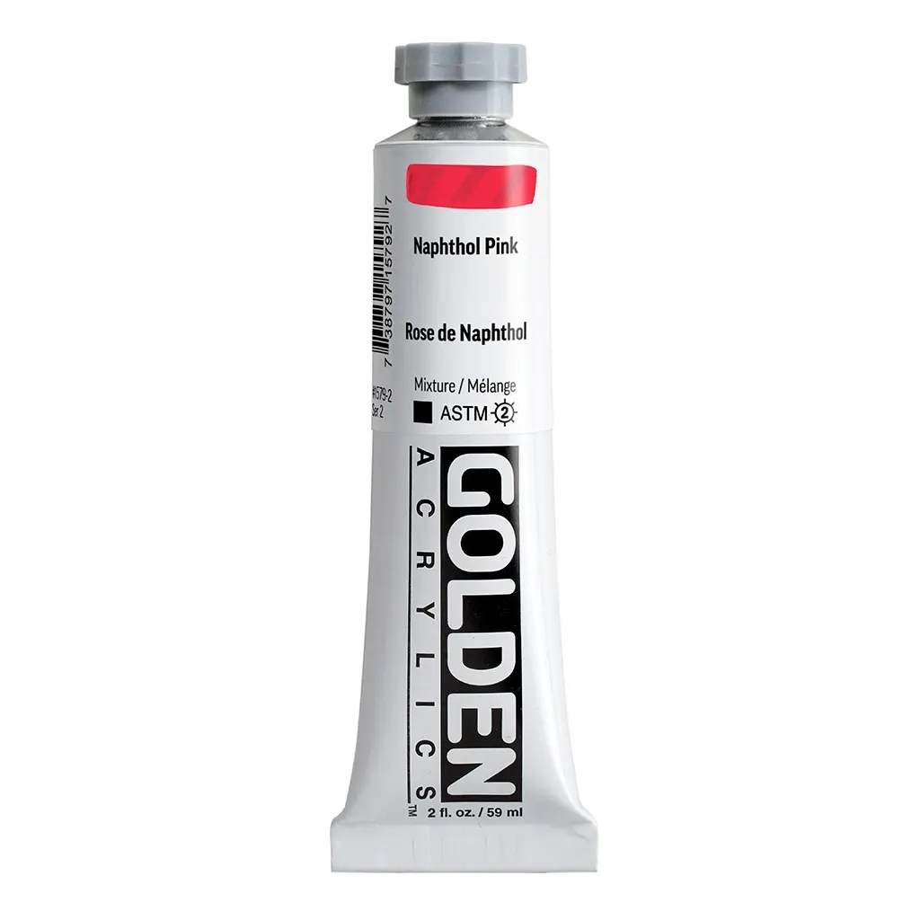 Golden Heavy Body Acrylic 2oz Naphthol Pink S2